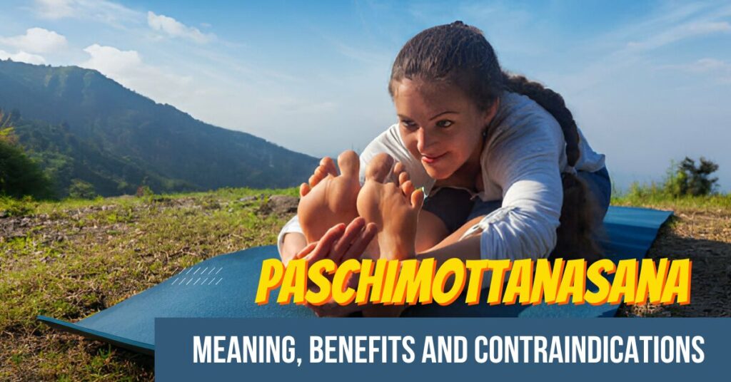 image of paschimottanasana